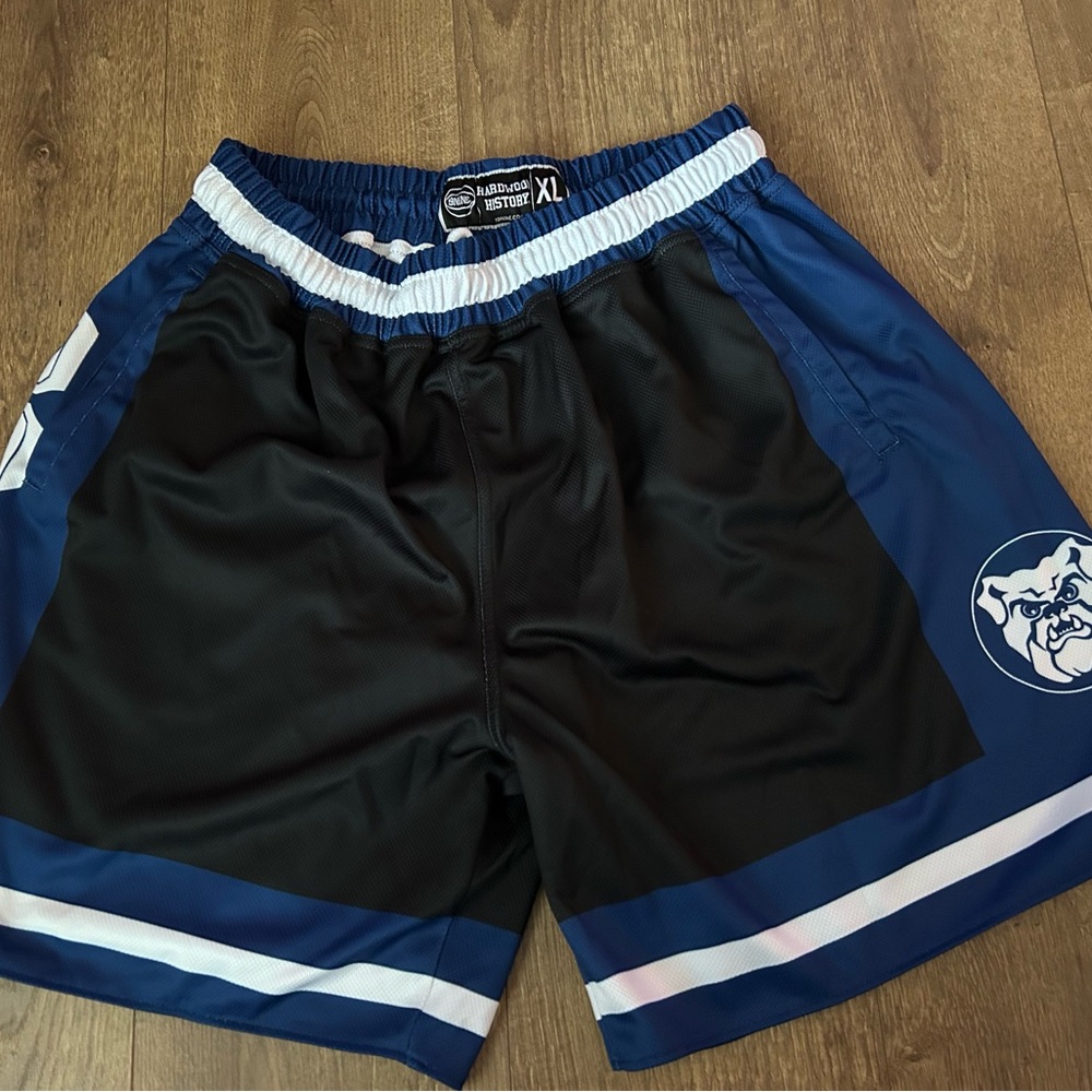 Butler Bulldogs Retro Away Men's Black and Blue Athletic Shorts